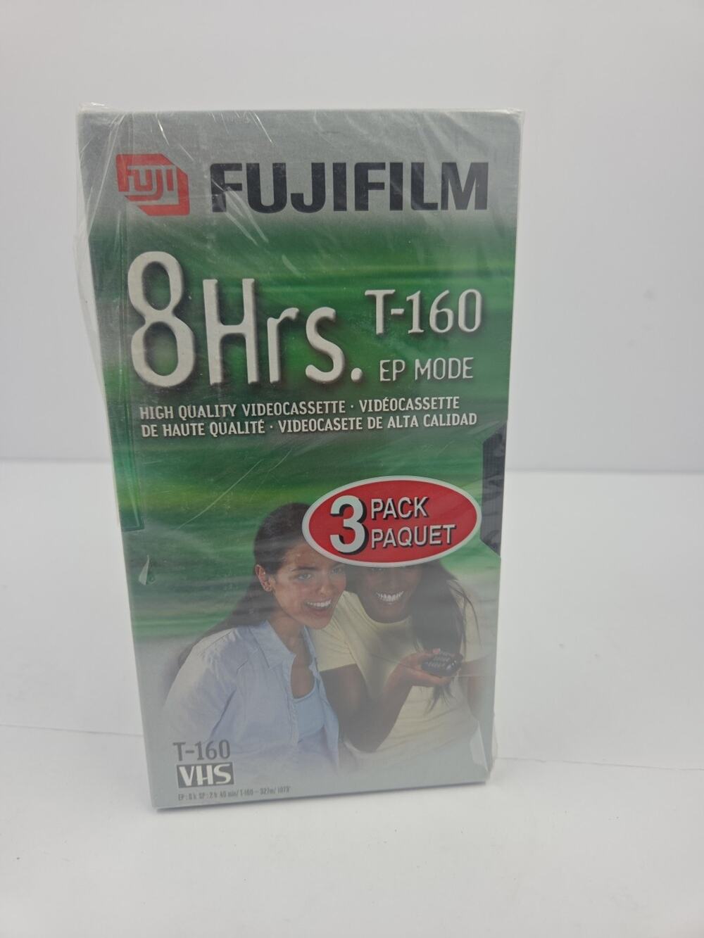 Fujifilm T-120 High Quality VHS Blank Video Tapes NEW Sealed Lot of 3 Pack
